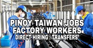 JOBS IN TAIWAN FOR FOREIGNERS 2022: