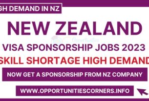 Job Hiring in New Zealand Visa Sponsorship 2022