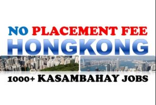 JOBS IN HONGKONG Visa Sponsorship 2022