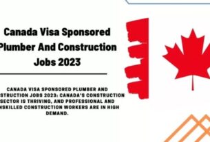 PLUMBER JOB HIRING IN Canada 2023